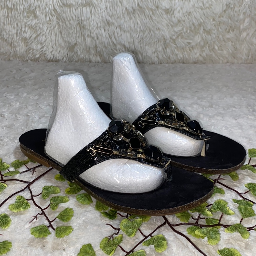 Bandolino Womens Slide Thong Heels Sandals